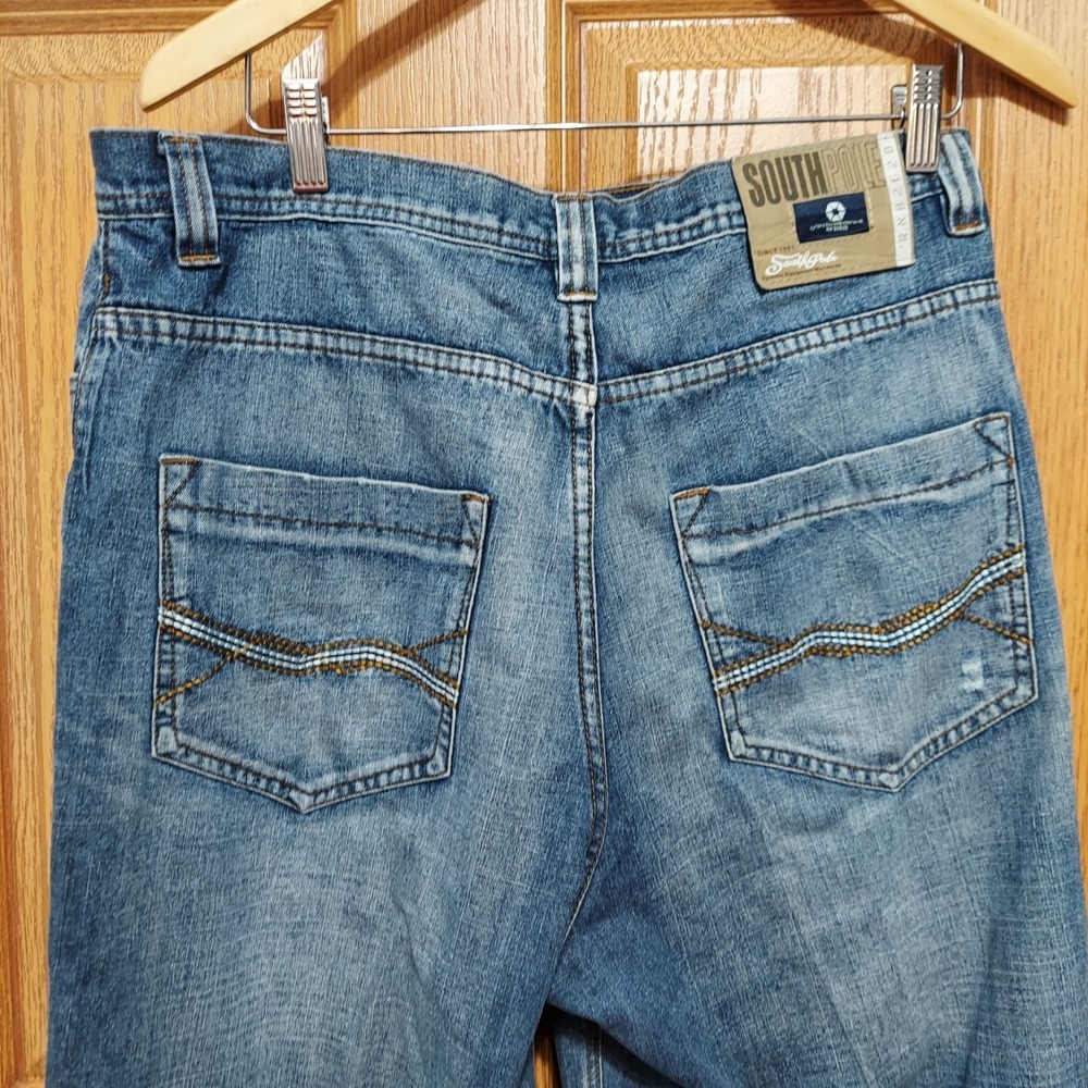 Vintage Southpole Jeans Mens 34 Blue‎ Denim Pants Baggy JNCO Streetwear Pockets